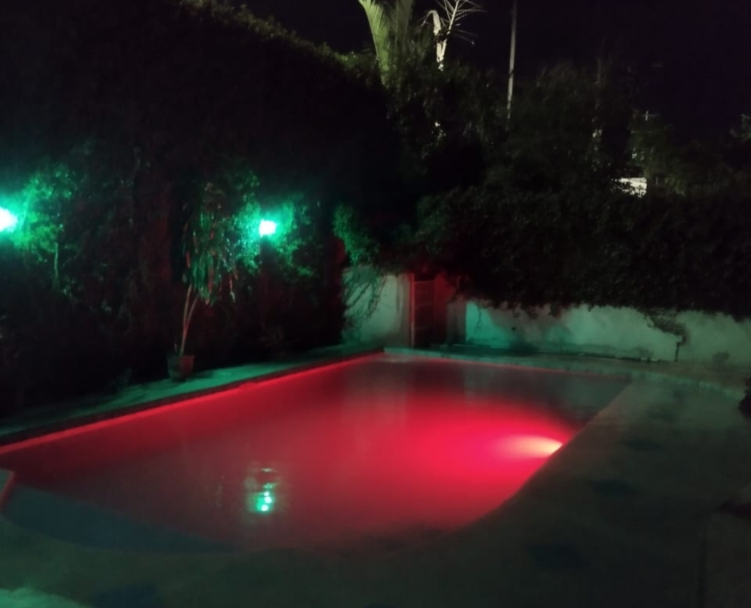 pool night